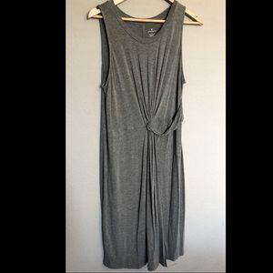 Worthington jersey sleeveless front knot dress